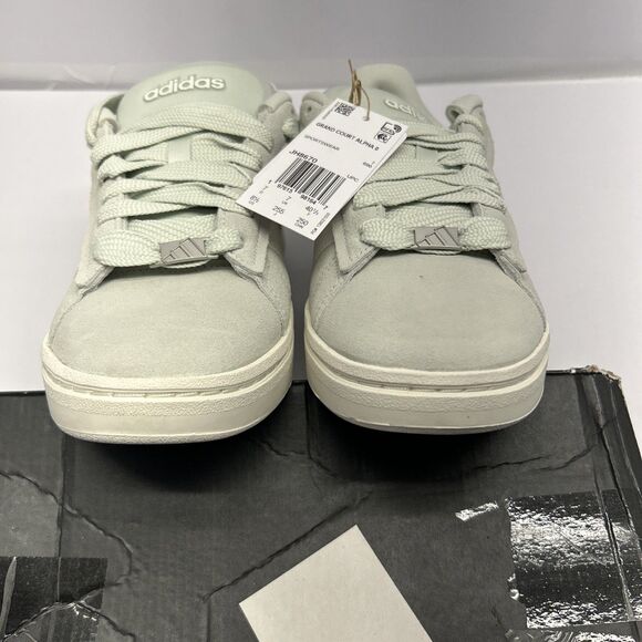 adidas Grand Court Alapha 00s Light Green Cream Silver Accents Women SZ 8.5 New - Picture 8 of 9